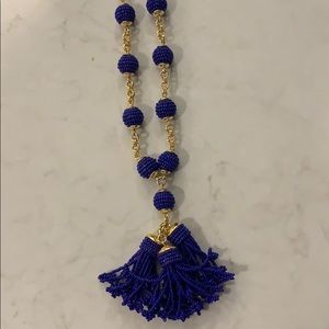 Jcrew gold and blue necklace